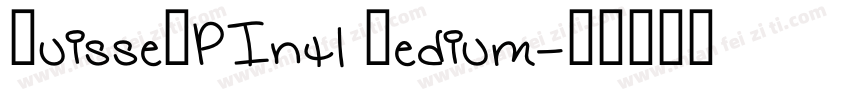 SuisseBPIntl Medium字体转换